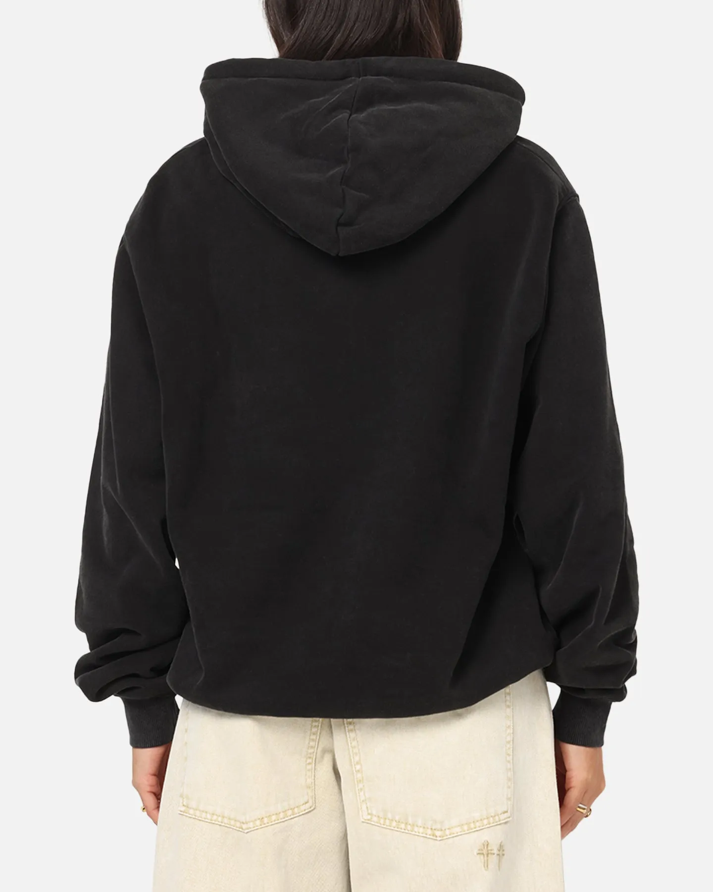 Culture Kings Standard Hoodie Vintage Black Urban Explorer Garment Wash