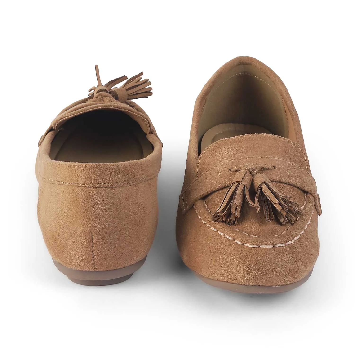 Tresmode Jonum Camel Women's Dress Tassel Loafers Path Walk Routine Ready