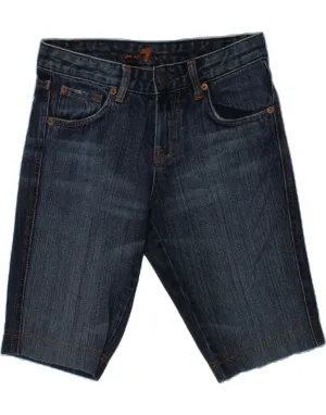 7 FOR ALL MANKIND Womens Denim Shorts W25 XS Blue Cotton Outdoor Life