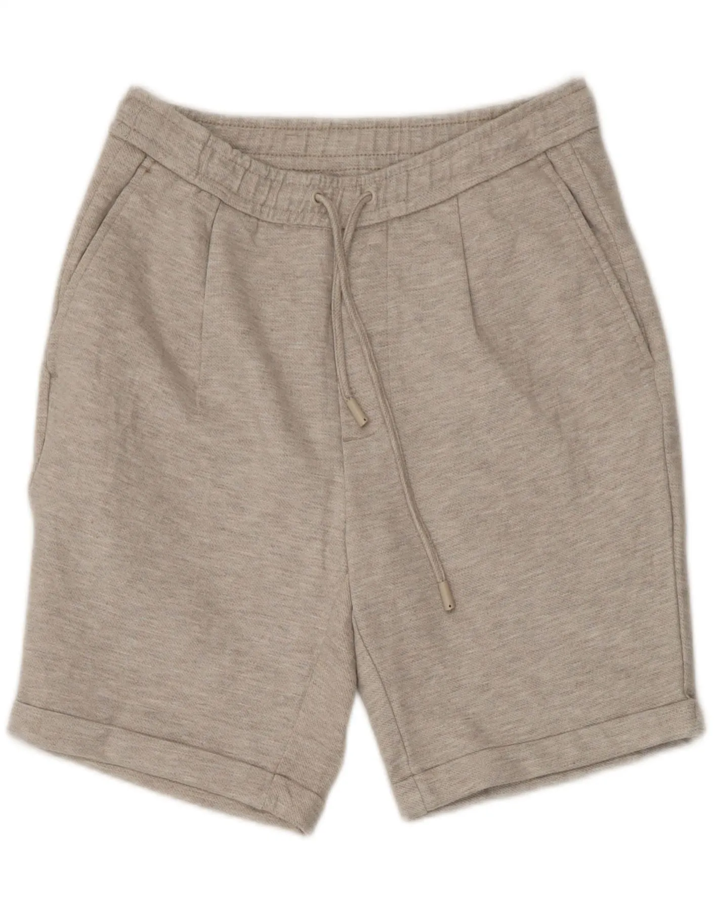 ZARA Womens Casual Shorts Small W27  Beige Polyester food industry