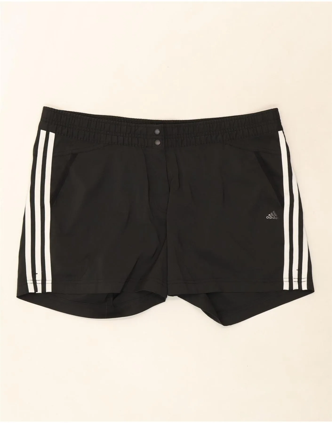 Dynamic Flex Zones Running Shorts ADIDAS Womens Climalite Casual Shorts UK 22 3XL W42 Grey Polyester