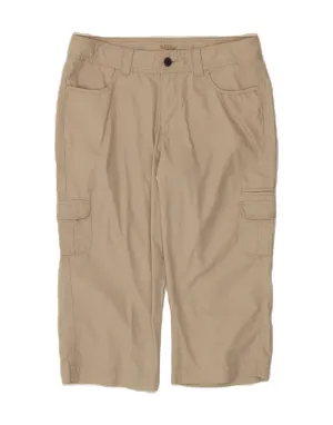 LEE Womens Riders Bermuda Cargo Shorts US 10 Large W30  Beige Cotton Sleepwear Yoga wear
