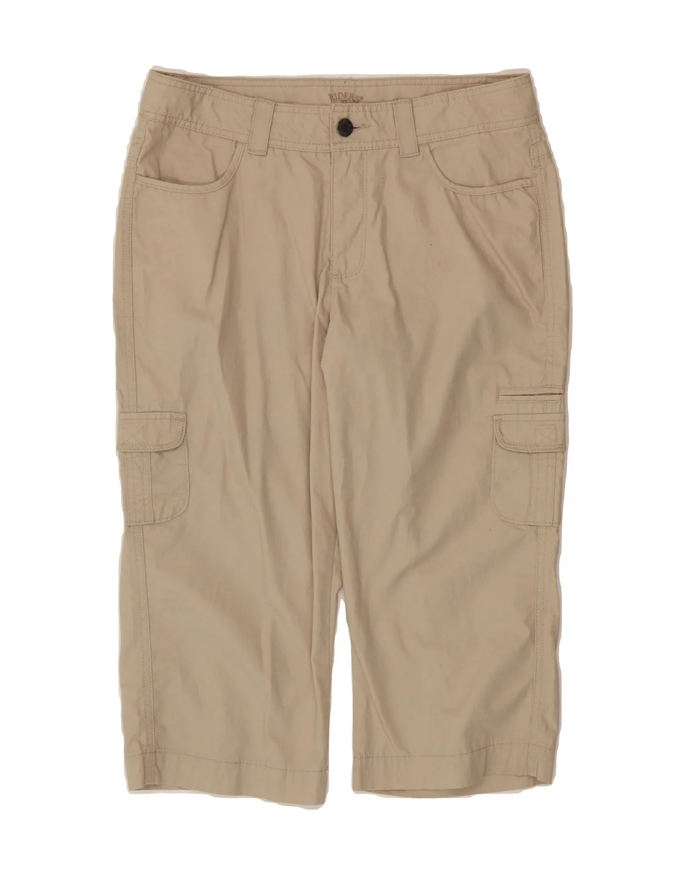 LEE Womens Riders Bermuda Cargo Shorts US 10 Large W30  Beige Cotton Sleepwear Yoga wear