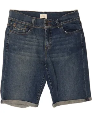LEVI'S Womens Denim Shorts US 10 Large W32  Navy Blue Cotton Classic Fit Functional Wear
