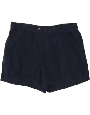 High-Performance Fit NAUTICA Womens Chino Shorts 2XL W40 Navy Blue Linen