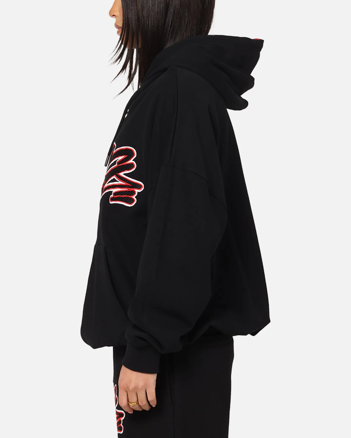 Neutral palette Fashion Forward Carre Terrace Zip Hoodie Black