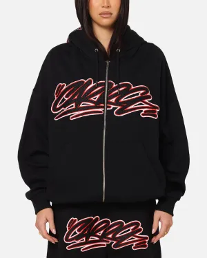 Carre Terrace Zip Hoodie Black Ringtail possum like