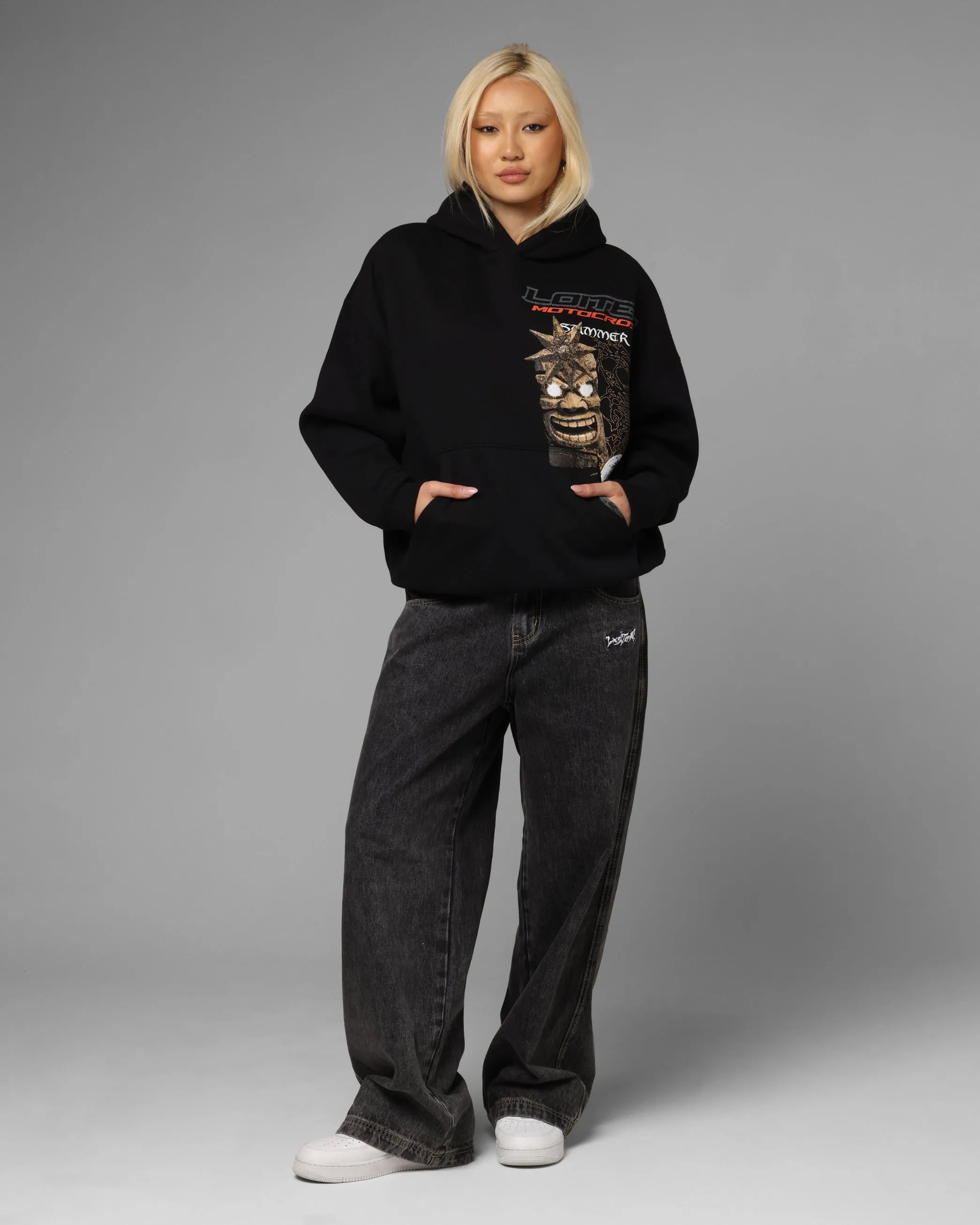 Loiter Summer Motocross Hoodie Black Rat like Bilby like