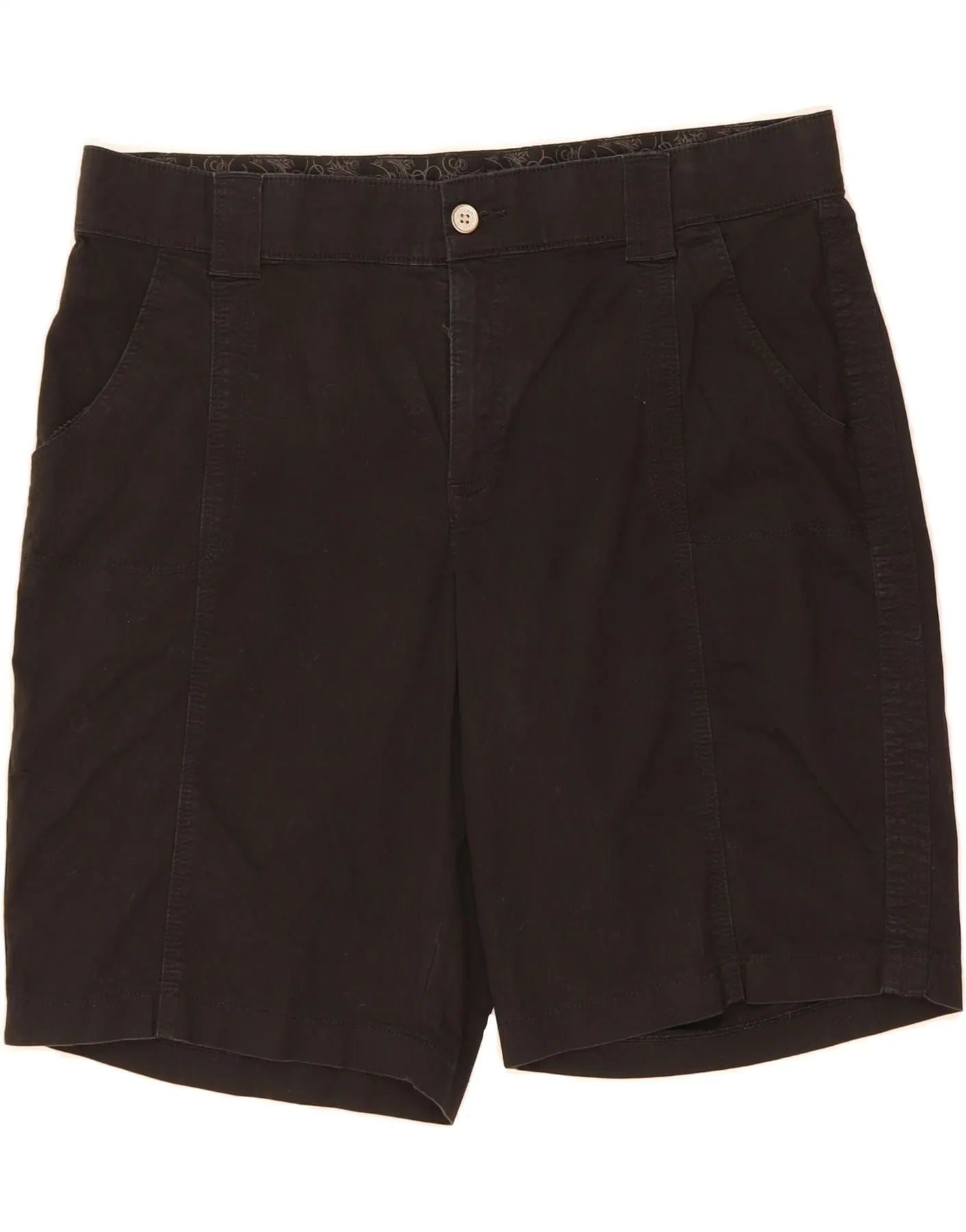 Tactical Attachment Loops Non Irritating Tags LEE Womens Casual Shorts US 16 2XL W38  Black Cotton