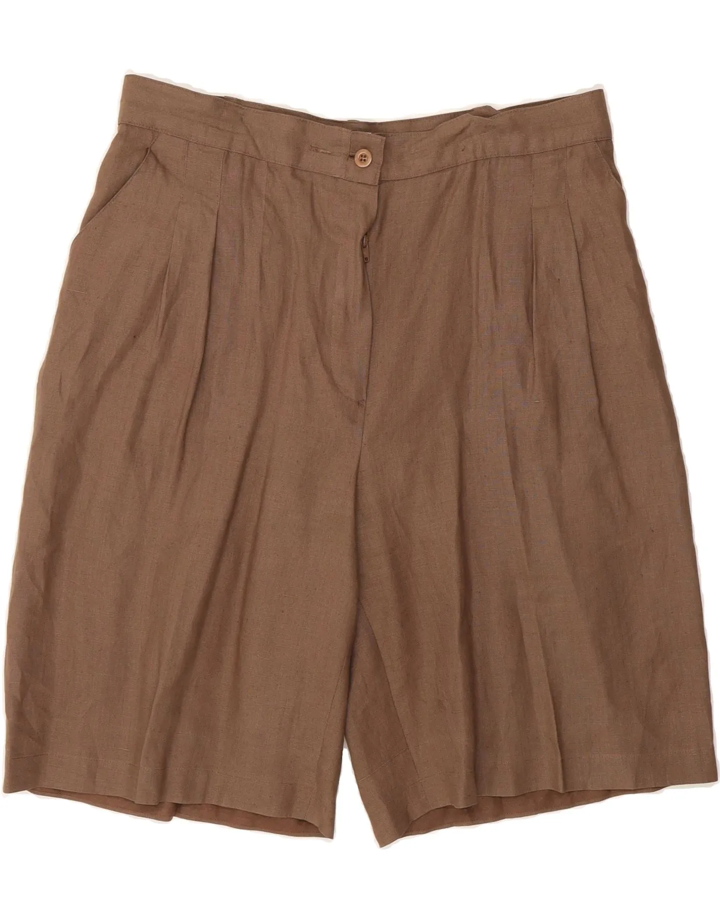 Comfy Feel BELFE Womens High Waist Casual Shorts IT 50 XL W34 Brown