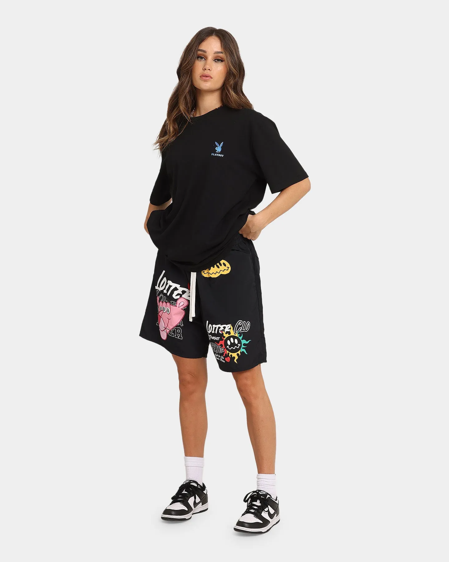 Fuzz Free Surface Playboy Bunny T-Shirt Black