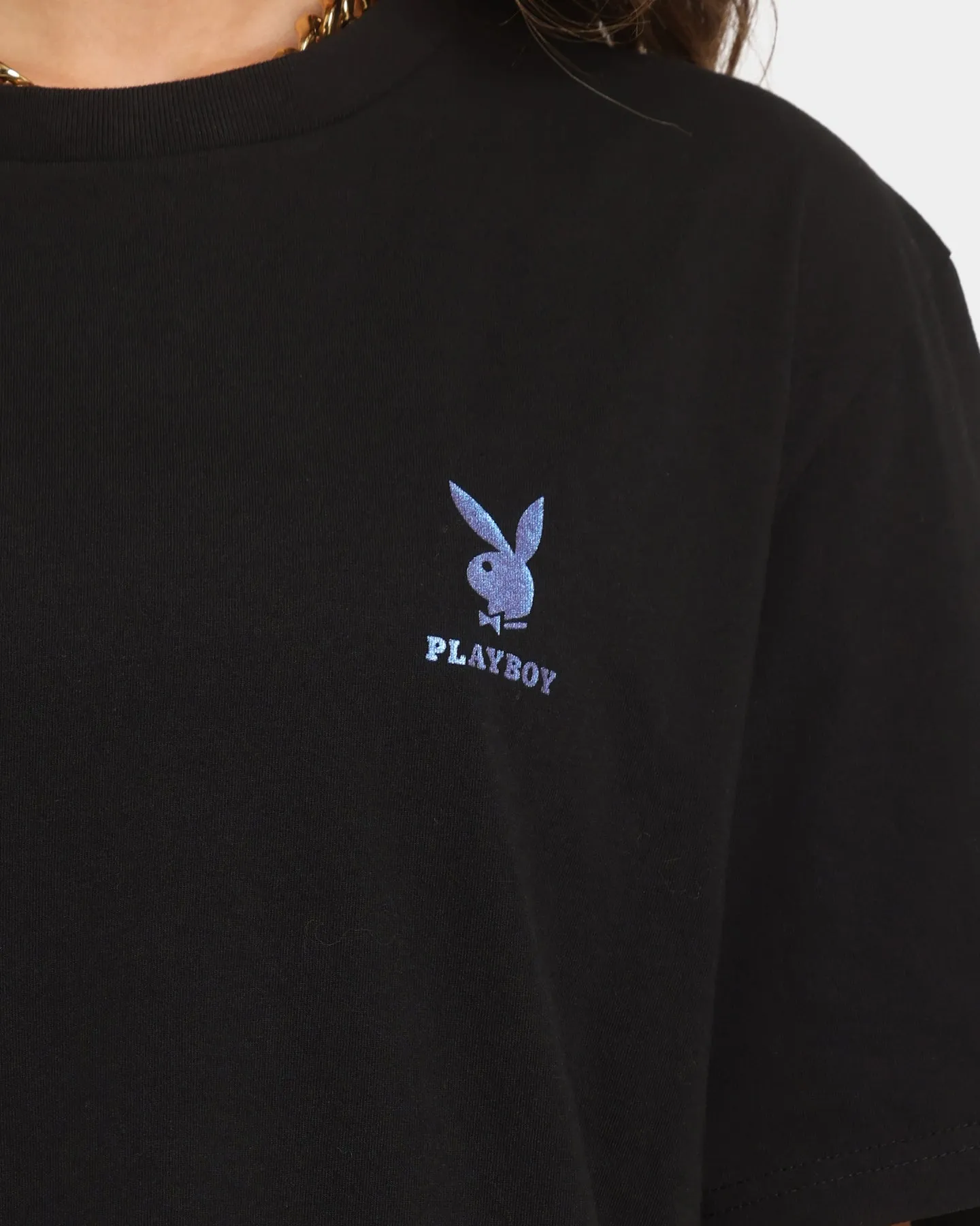 Fashion Fit Playboy Bunny T-Shirt Black