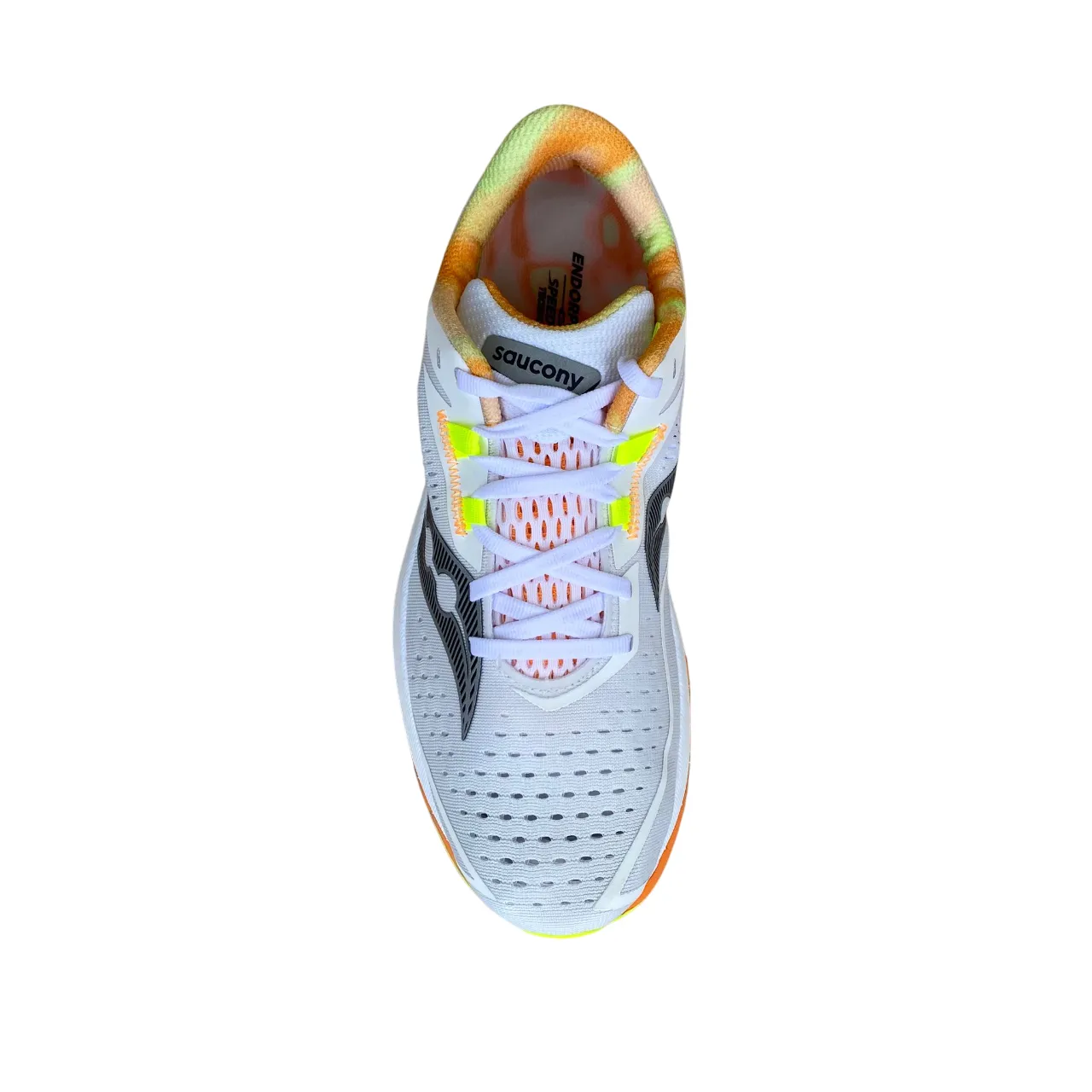 running in the dryness shoes Anti Friction Heel Tab Saucony Endorphin Speed 4 S20940-30 - Scarpa Running Nylon Bianco-Arancio