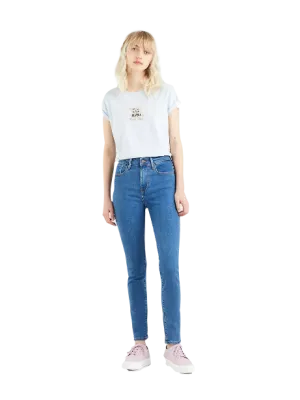 Levi's Jeans 721High Rise Skinny a vita alta 188820470 bogota heart-dark indigo Anti Static Material Blend Street Fashion Parent Style
