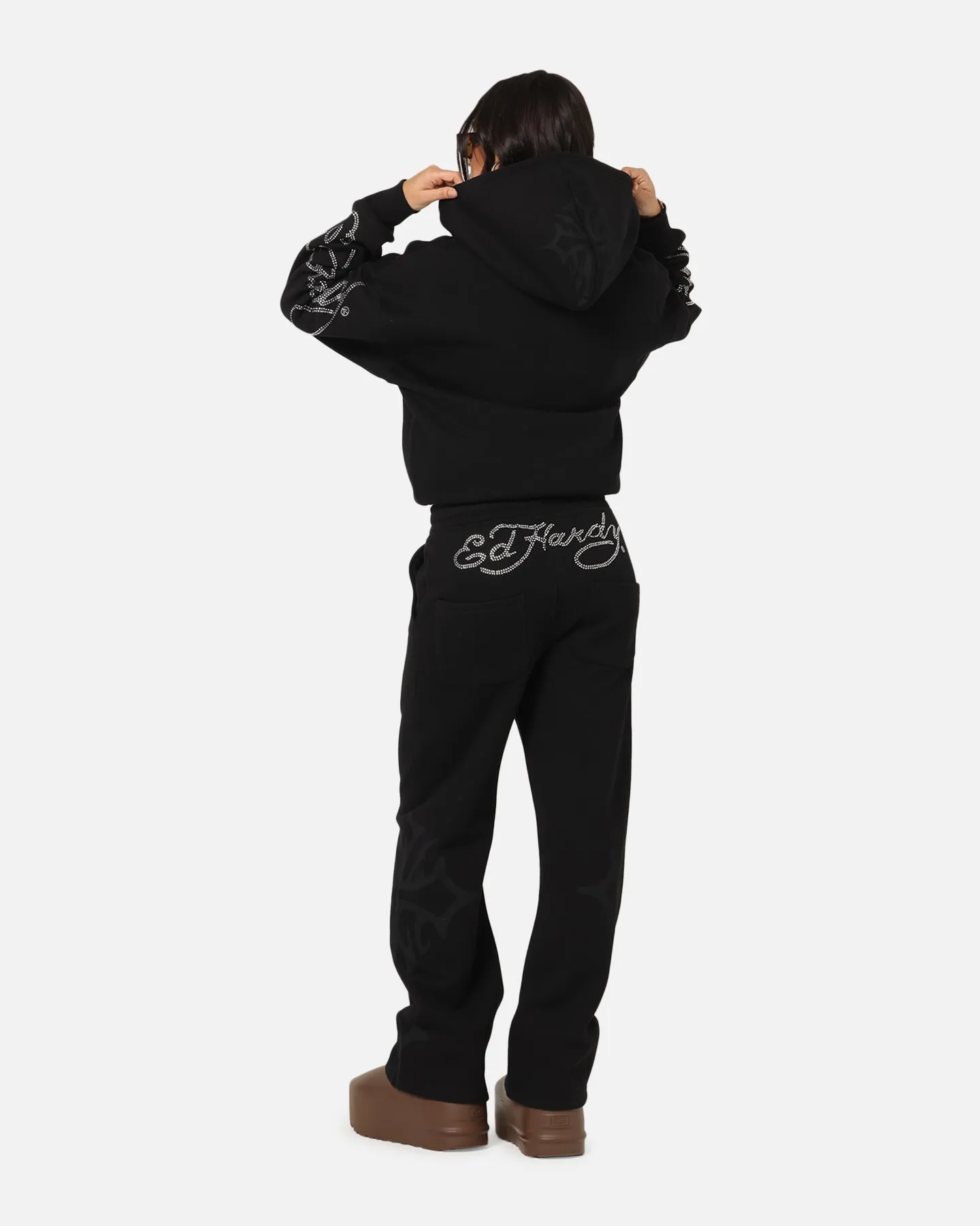 Pride wear Street Mode Ed Hardy Trinity Zip Hoodie Black