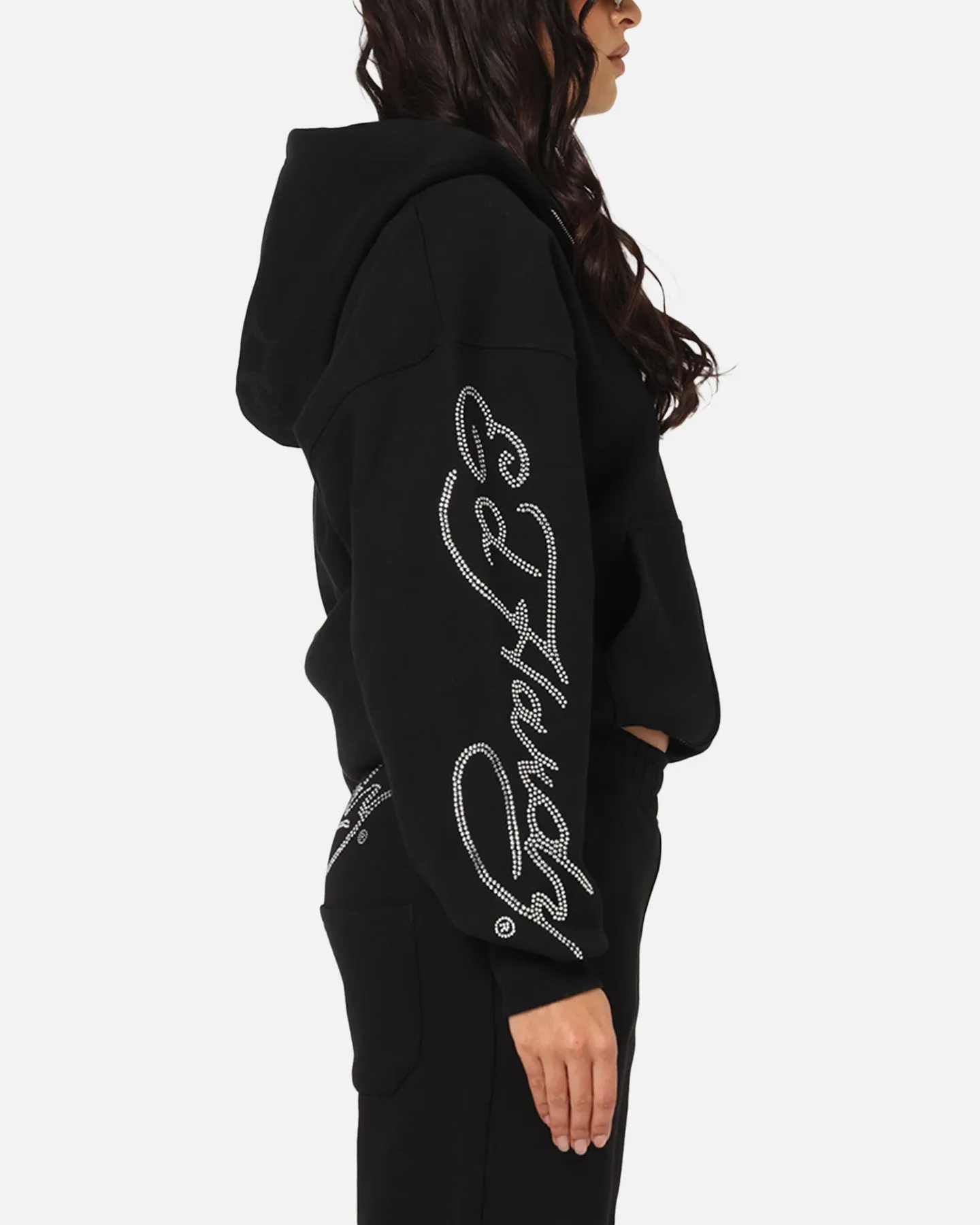 Ed Hardy Trinity Zip Hoodie Black Spa wear Rain Wear