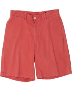 VINEYARD VINES Womens Chino Shorts W30 Medium Red Cotton Cozy Fit
