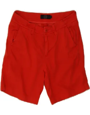 J. CREW Womens Chino Shorts US 0 XS W29 Red Cotton Warm Layers teen clothing