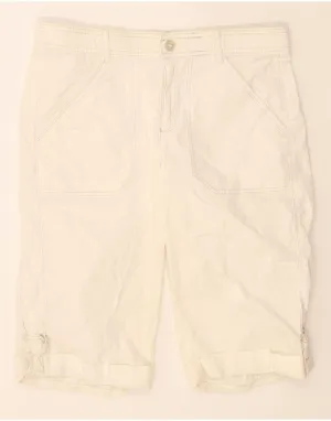 kids' style LEE Womens Casual Shorts US 14 XL W34  White Cotton