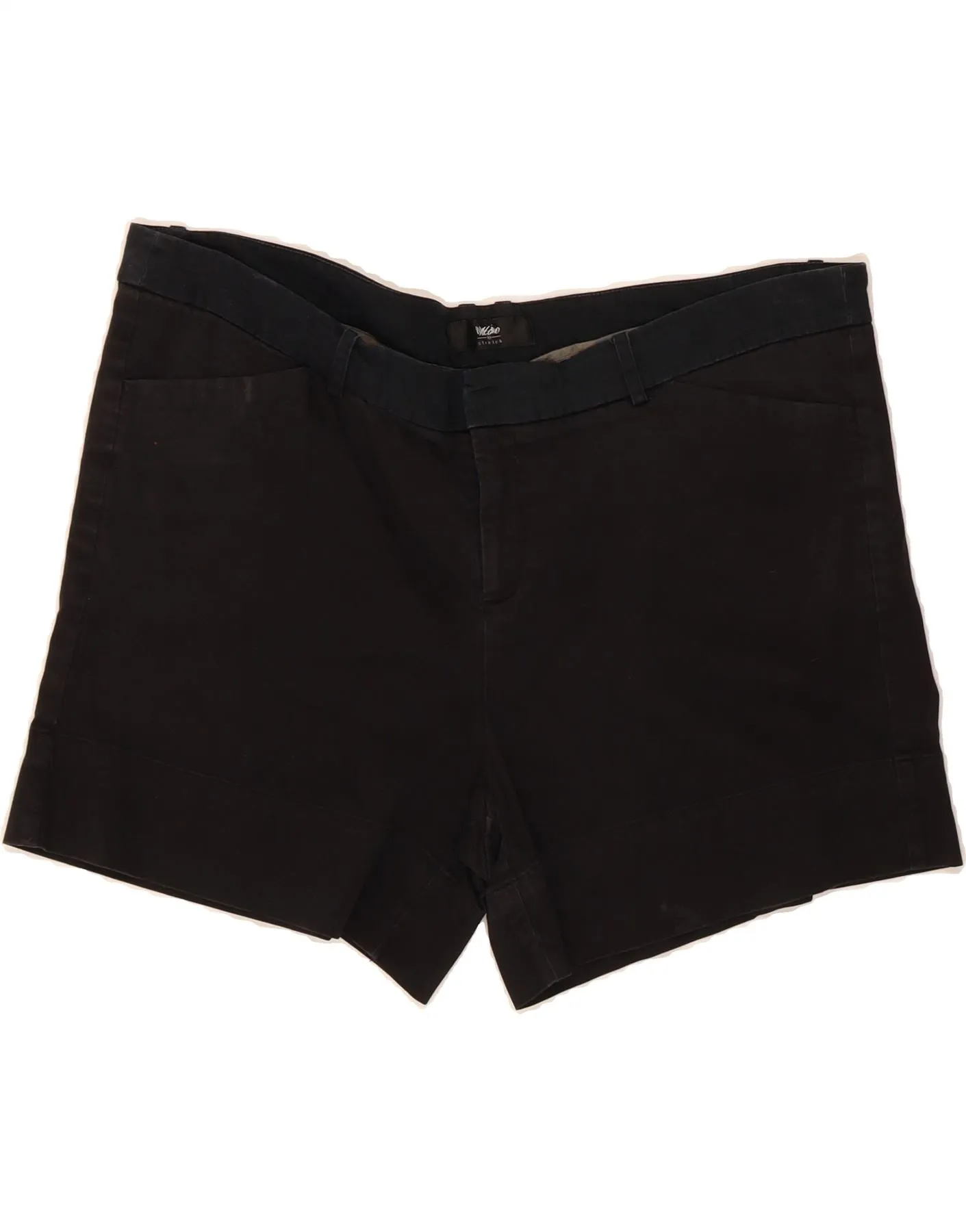 MOSSIMO Womens Casual Shorts US 18 2XL W40 Black Cotton Ultra Soft Touch