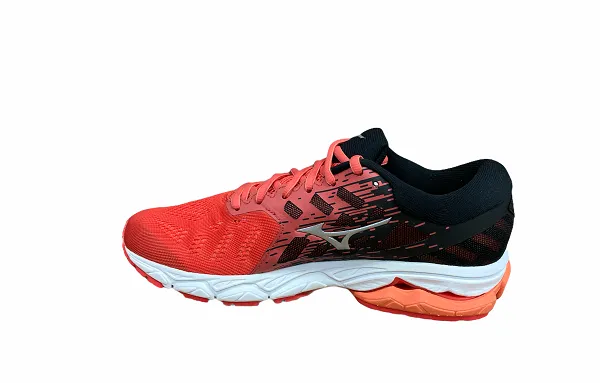 cushioned - footbed - material - plushness shoes Mizuno scarpa da corsa da donna  Wave Ultra Ultima 12 J1GD211806 peperoncino argento nero