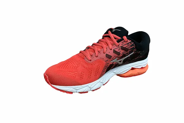 Mizuno scarpa da corsa da donna  Wave Ultra Ultima 12 J1GD211806 peperoncino argento nero running in a dam area shoes