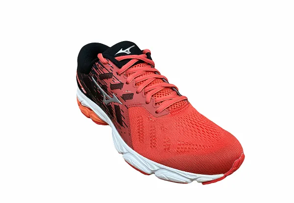 Mizuno scarpa da corsa da donna  Wave Ultra Ultima 12 J1GD211806 peperoncino argento nero Recycled Composite