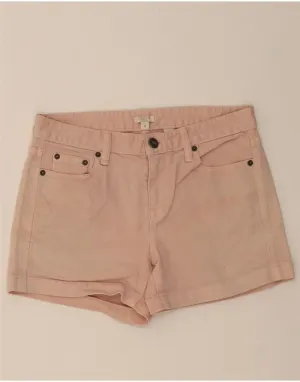 J. CREW Womens Denim Shorts US 0 XS W30 Pink Cotton rayon fabric