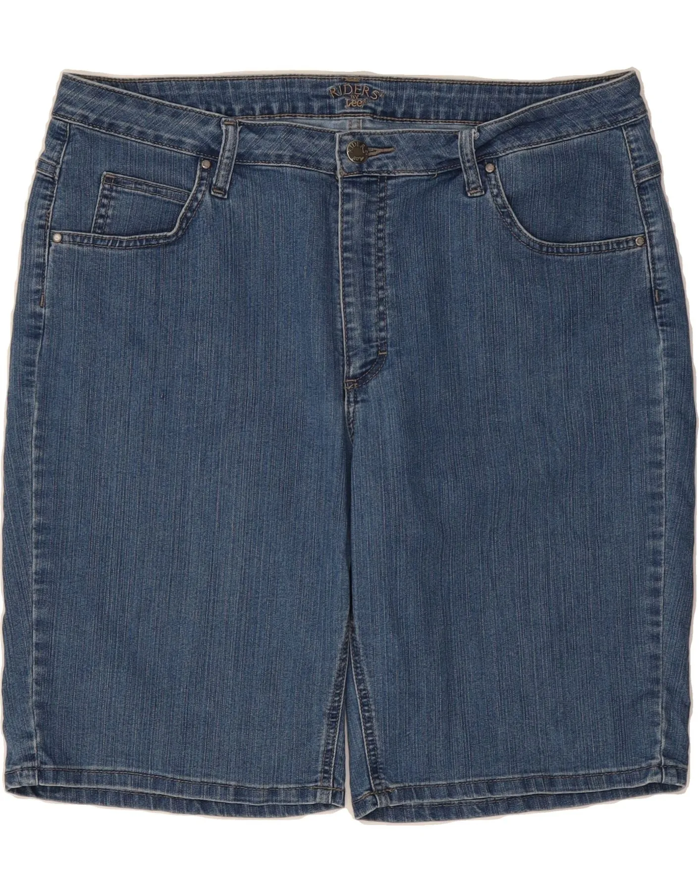 LEE Womens Riders Denim Shorts US 18 2XL W38  Blue Cotton Odor-resistant Functional Comfort