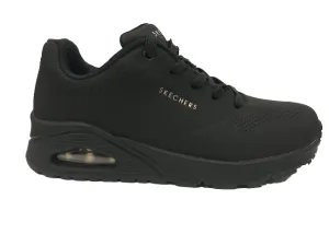 Skechers scarpa sneakers da donna Uno Stand On Air 73690BBK nero Responsive Bounce Tech
