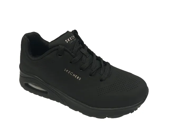 stability - optimized shoes Skechers scarpa sneakers da donna Uno Stand On Air 73690BBK nero