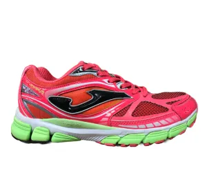 Joma scarpa da corsa da donna R.Hispalis Lady 610 R.HISPLS-610 fucsia limone uphill running shoes padded - collar shoes
