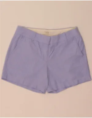 J. CREW Womens Chino Shorts US 0 XS W28 Blue Cotton Multi Panel Construction