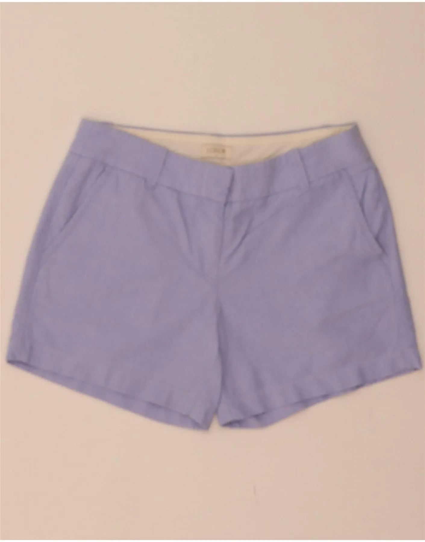 J. CREW Womens Chino Shorts US 0 XS W28 Blue Cotton Multi Panel Construction