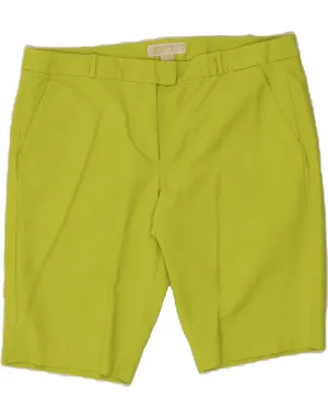 Casual Flex Fit MICHAEL KORS Womens Chino Shorts US 12 Large W32  Green Cotton