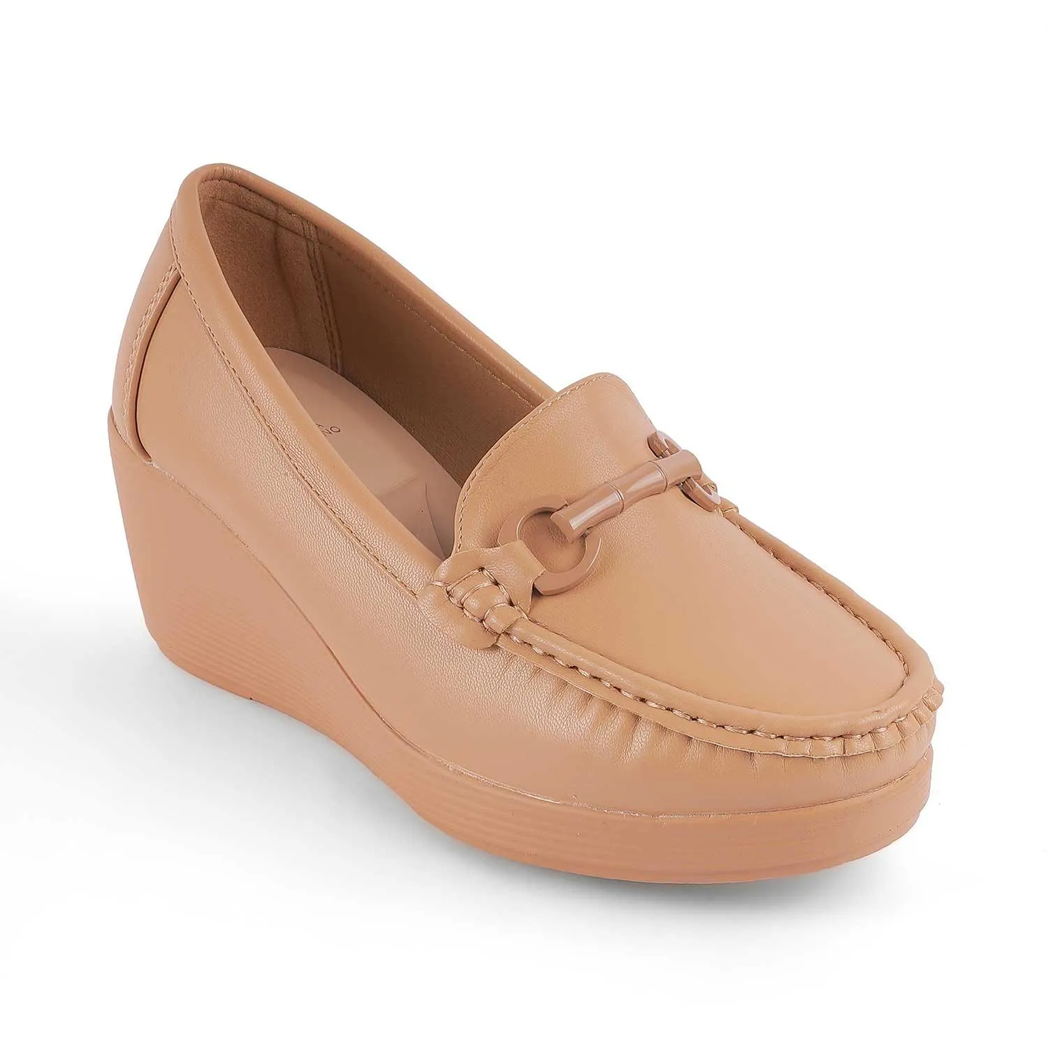 Suede Loafers Harbor Lane Tresmode Trebien Tan Women's Wedge Loafers