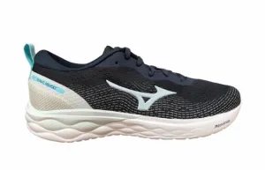 Mizuno scarpa da corsa da donna Wave Revolt J1GD208124 blu Anatomical Toe Box