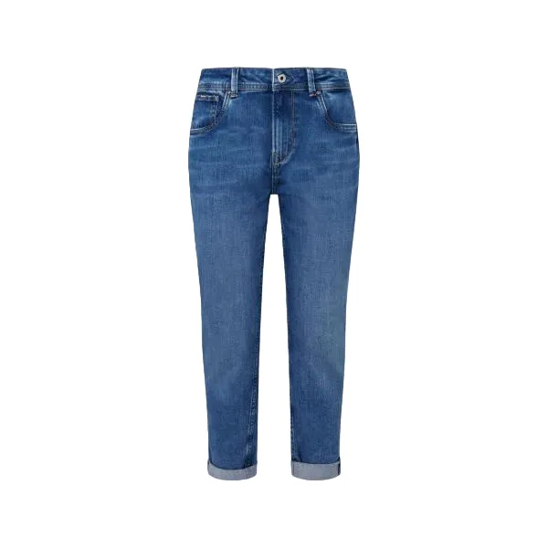 Pepe Jeans pantalone da donna in jeans Violet PL204176HS1R blu chiaro No Gap Waist