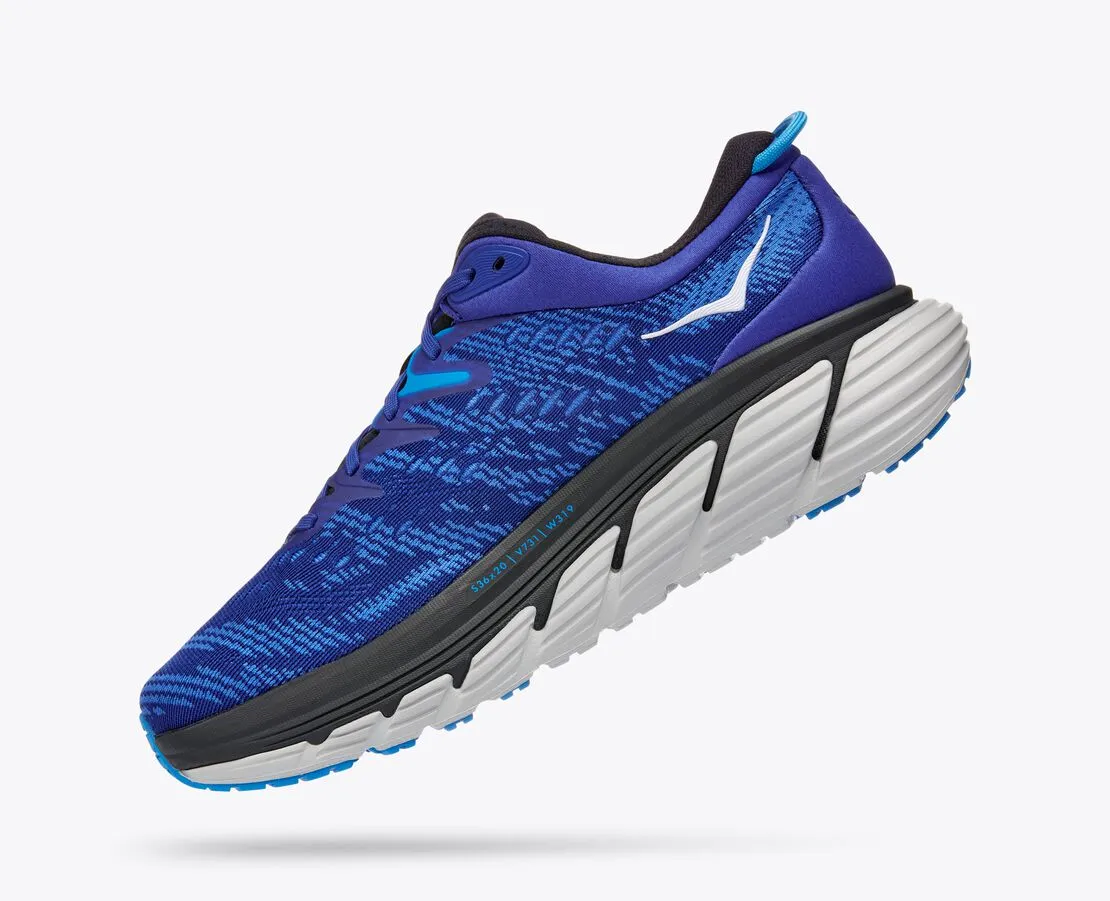 Hoka One One M Gaviota 4 scarpa running antipronazione da uomo 1123198/BBGP bluing-blue graphite trail durability
