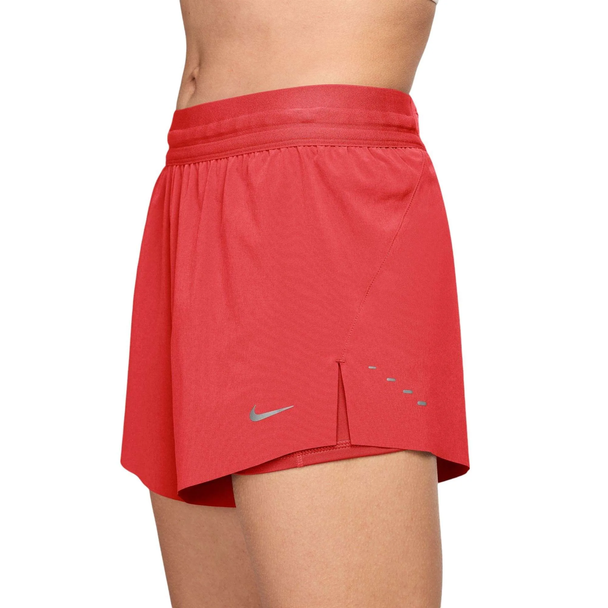 Travel Shorts elastic waistband Nike Swift Womens Dri-Fit Mid-Rise 2-In-1 Running Shorts