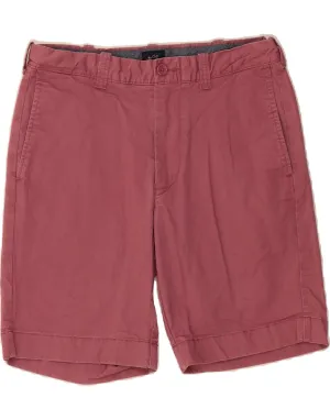 Semi-formal J. CREW Womens Chino Shorts W31 Medium Burgundy Cotton