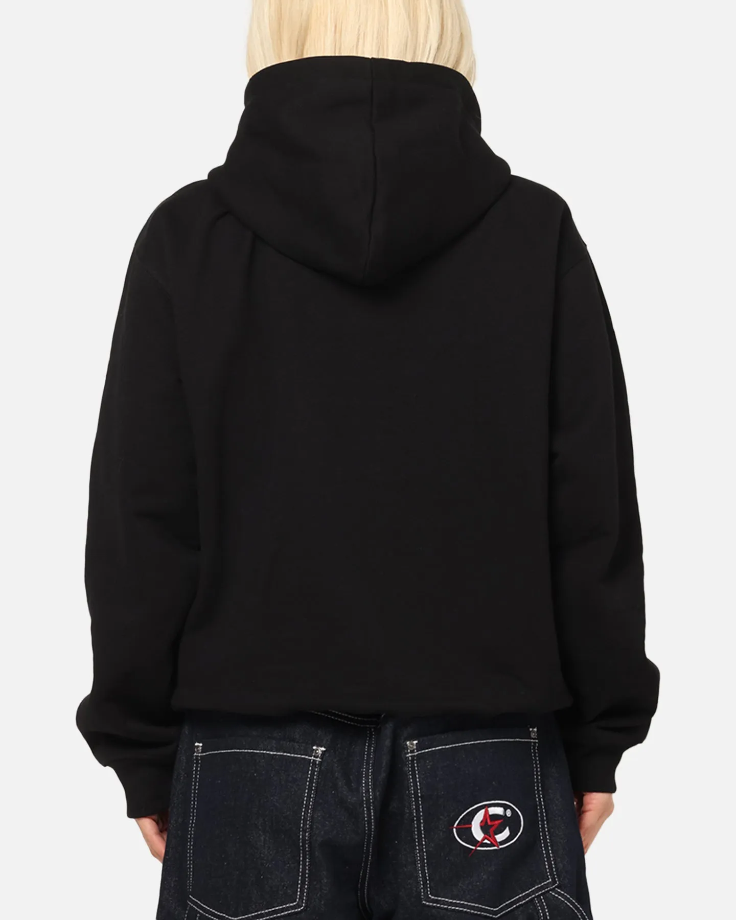 Generous Hood Space X-Large Frog Hoodie Pigment Black