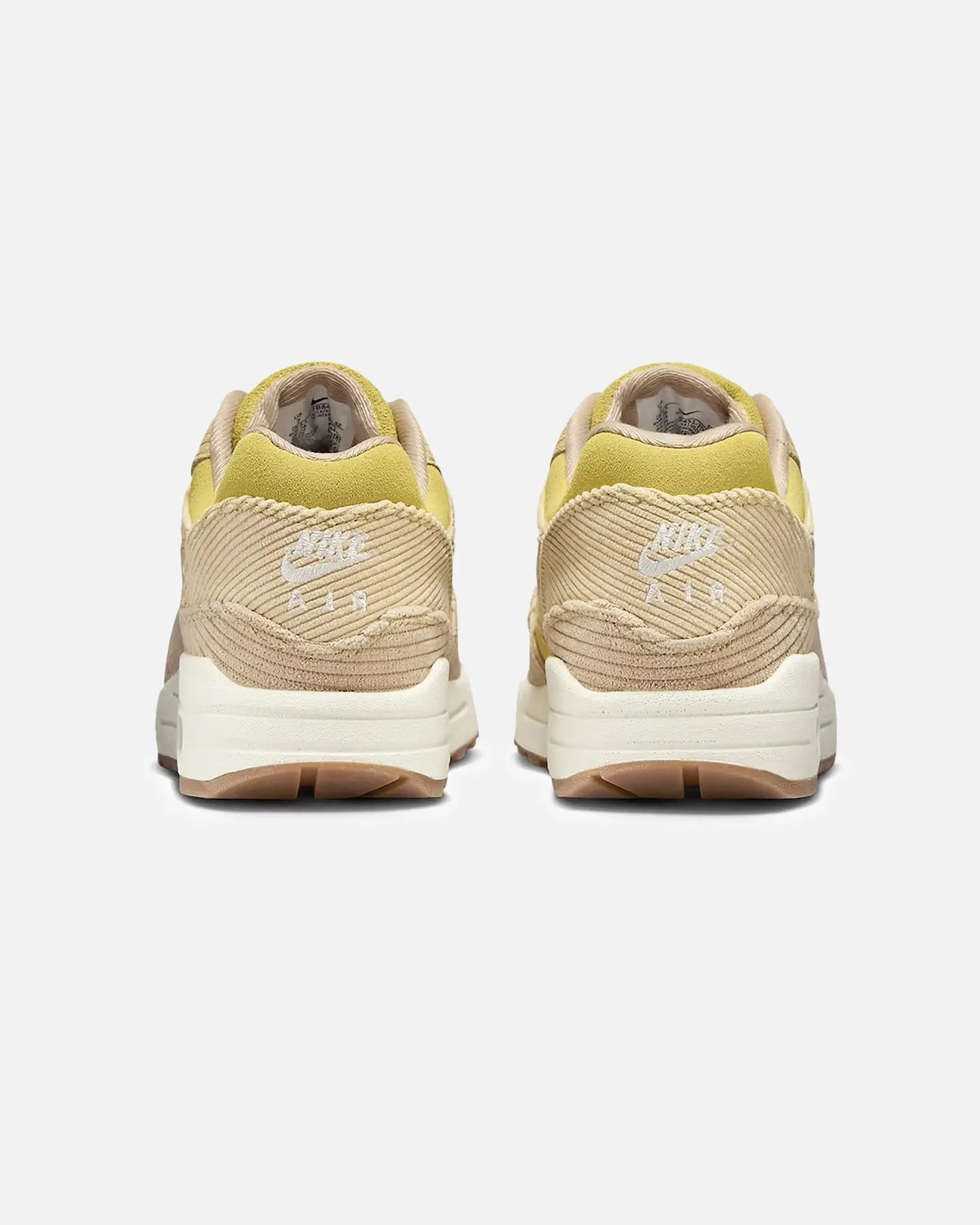 Nike Women's Air Max 1 '87 "CordAiroy" Buff Gold/Hemp Baby Soft Month Strong
