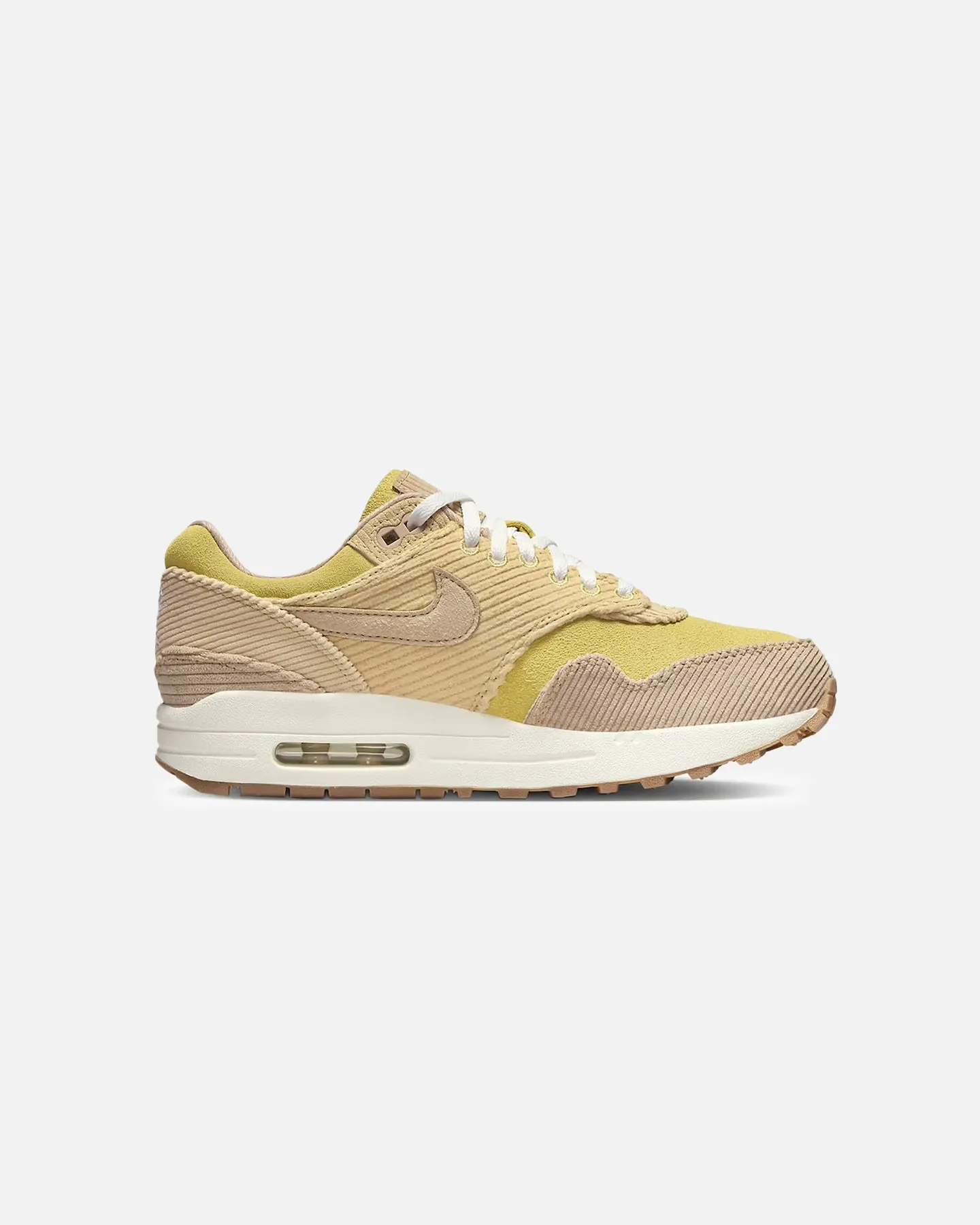Pastel tone Fast Run Nike Women's Air Max 1 '87 "CordAiroy" Buff Gold/Hemp