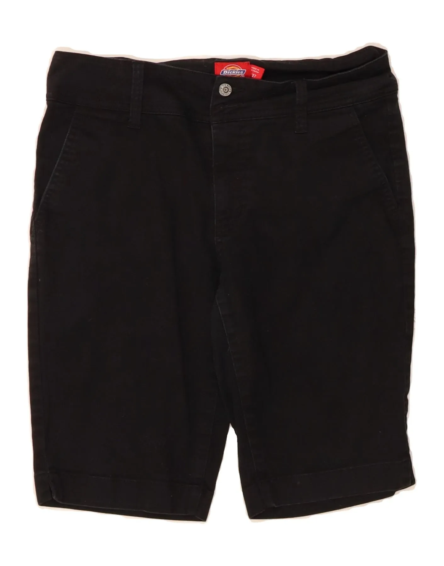 DICKIES Womens Chino Shorts US 5 Small W27  Black Cotton Baby shower gift