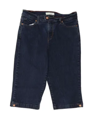 Ergonomic Pattern Cutting LEVI'S Womens Perfectly Slimming Denim Shorts US 12 Large W32  Navy Blue