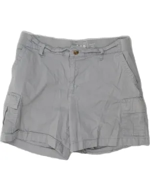 LEE Womens Mid Rise Regular Fit Cargo Shorts US 12 Large W32  Grey Cotton Day Comfort Relaxed Motion