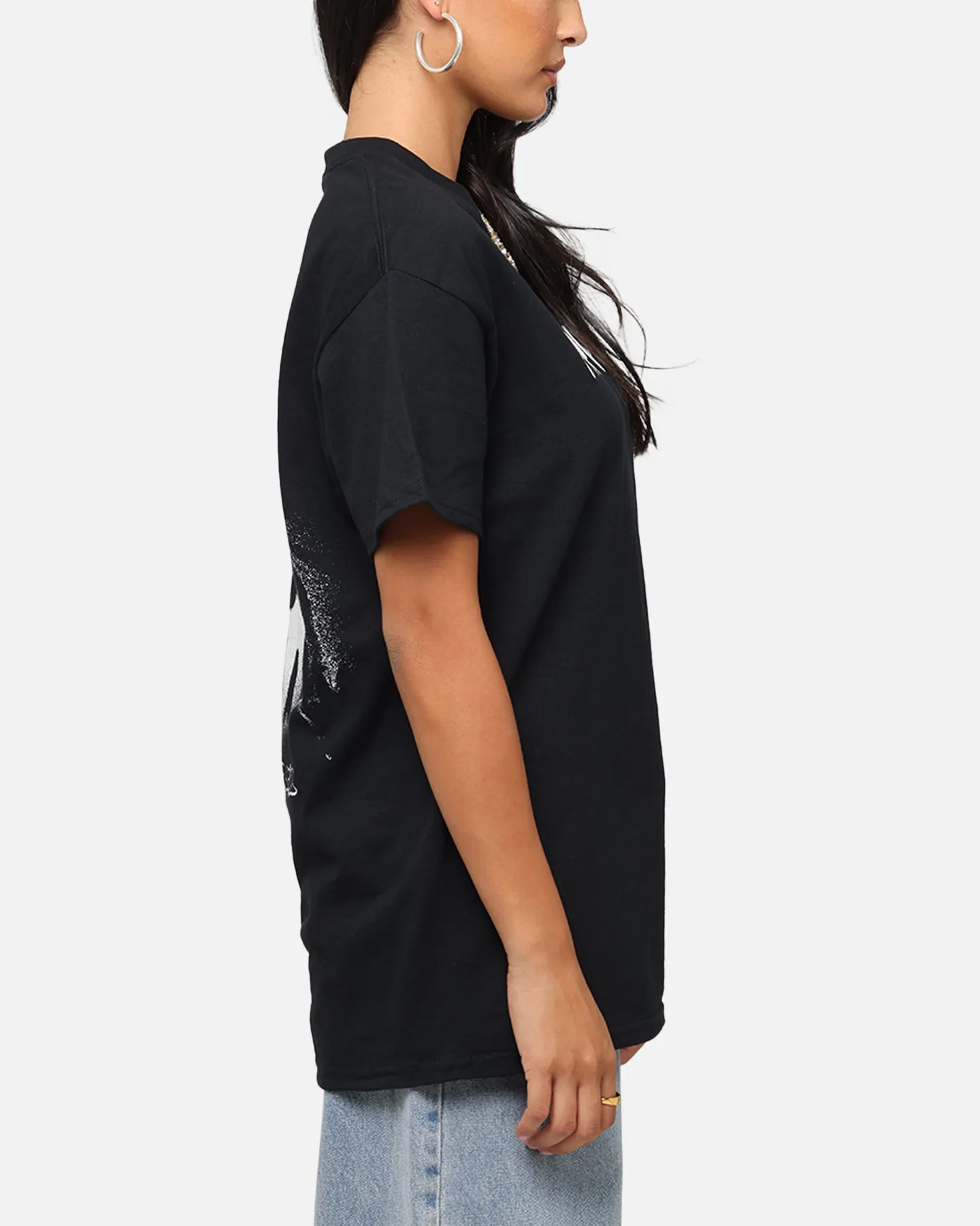 Poppy Negative Spaces T-Shirt Black Leisure Wear Eco Certified Textile