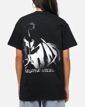 Poppy Negative Spaces T-Shirt Black City Smart Look Casual Fit