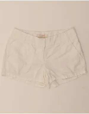 J. CREW Womens Broken In Chino Shorts US 0 XS W28  White Cotton Quick Drying
